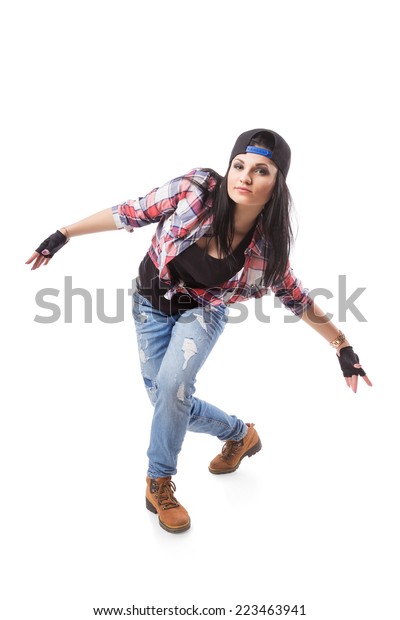 Modern Hiphop Dance Girl Pose On Stock Photo Edit Now 223463941