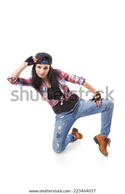 Modern Hiphop Dance Girl Pose On Stock Photo Edit Now 223464037