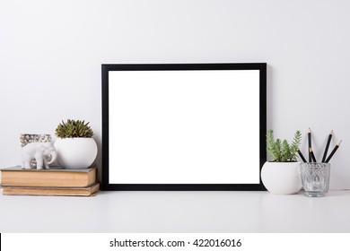 Modern home decor mock-up - Shutterstock ID 422016016