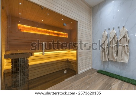 Similar – Image, Stock Photo Diffuse light on door frame and wall