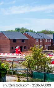 Modern Homes Being Built On A Brownfield Site In Southport, UK.