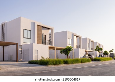 Modern homes and Town houses. - Shutterstock ID 2195504819
