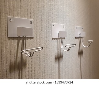 Modern Hook Hanger On White Wall