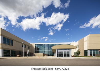 Modern Hospital Building Against Sky