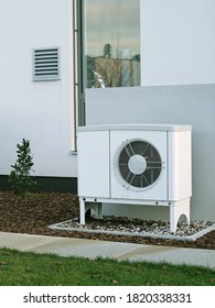 Modern house of future with efficient heat pump reduce living cost concept - Shutterstock ID 1820338331