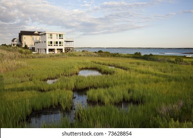 Modern House Located At The Famous West Hamptons Area Along Dune Road. Long Island , New York