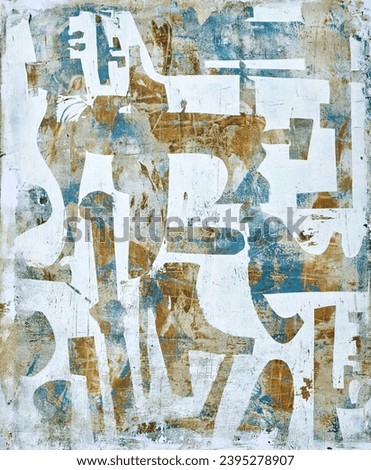 Modern impressionism technique. Wall poster print template. Abstract painting art. Hand drawn by dry brush of paint background texture. Oil painting style. Artistic pattern for web or graphic design.