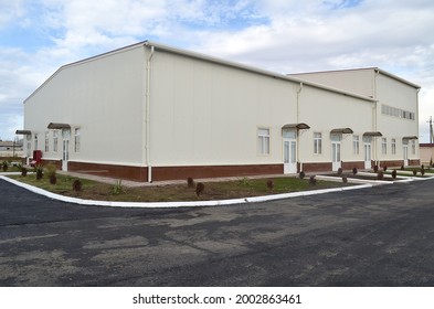 Modern Industrial One Storey Building Of A Pharmaceutical Factory