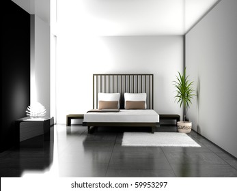 Modern Interior Bedroom Room 3 D Stock Illustration 70541692 ... Modern Interior Bedroom Room 3 D Stock Illustration 70541692 ...