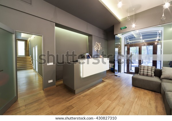 Modern Interior Design Lobby Dental Clinic Stock Photo Edit