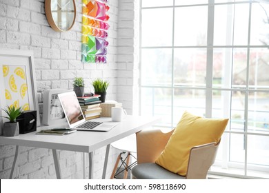 Modern Interior Of Designer Workplace