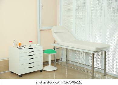 Modern Interior Of Doctor's Office With Couch