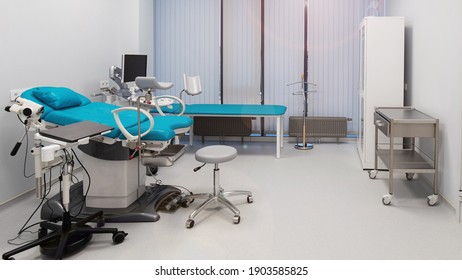 Modern interior of the gynecological office, women's health
