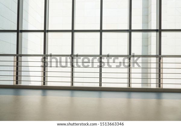 Modern Interior Large Floor Ceiling Windows Stock Photo Edit Now