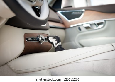 Modern Interior Of A New European Car