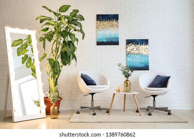 Interior Plants Wall Images Stock Photos Vectors