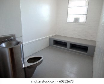 Modern jail cell in a closed government owned facility.