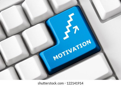 Modern Keyboard Motivation Text Stairs Symbol Stock Photo 122141914 ...