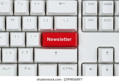 Modern keyboard with newsletter button