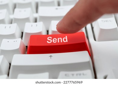 Modern keyboard with send button