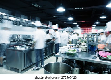 Modern Kitchen Busy Chefs Hotel Stock Photo 273567428 