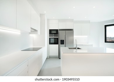 Modern kitchen with design, equipped                         - Powered by Shutterstock