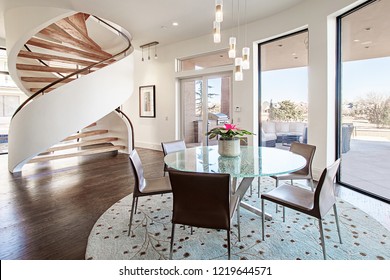 Modern Kitchen, Dining Room, Faucets, Spiral Staircase