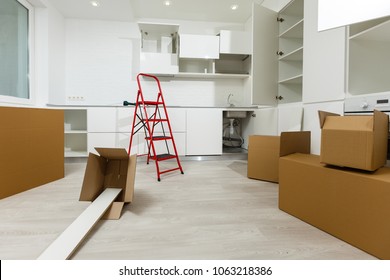 Modern kitchen interior
