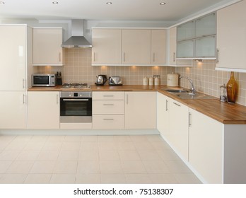 Modern kitchen interior - Shutterstock ID 75138307