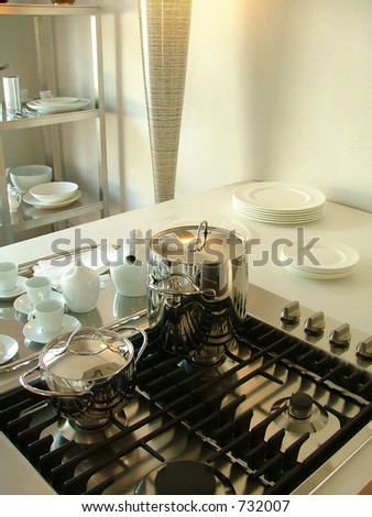 modern kitchen view