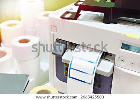 Modern label printer and roll paper