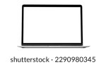 modern laptop computer isolated on the png background