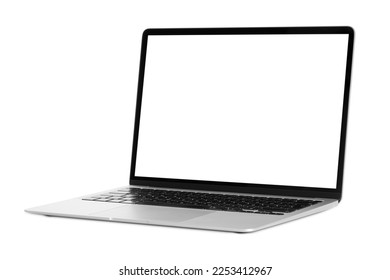 modern laptop computer on png background - Shutterstock ID 2253412967