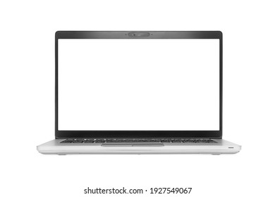 Modern laptop isolated on white background - Shutterstock ID 1927549067