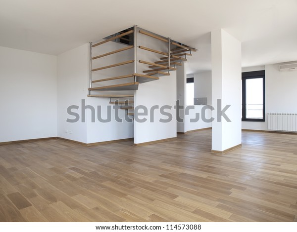 Modern Large Empty Living Room Stock Photo (Edit Now) 114573088