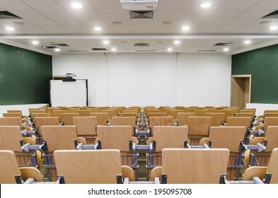 Modern Lecture Hall. Theater Seating In A College Auditorium