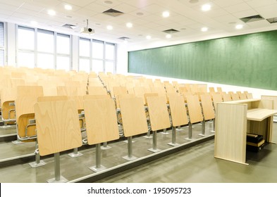 Modern Lecture Hall. Theater Seating In A College Auditorium