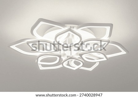 Modern LED Ceiling Light Design in Contemporary Residential Interior