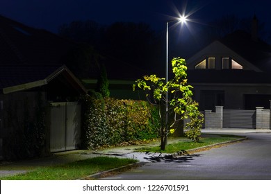 Modern Led Streetlight In Residence Street