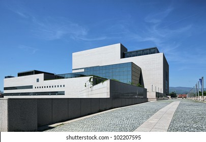 Modern Library Building In Zagreb