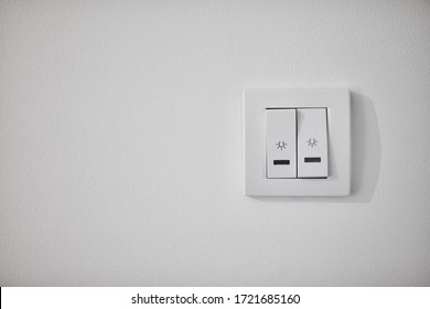 Modern Light Switch On White Wall Stock Photo 1721685160 | Shutterstock