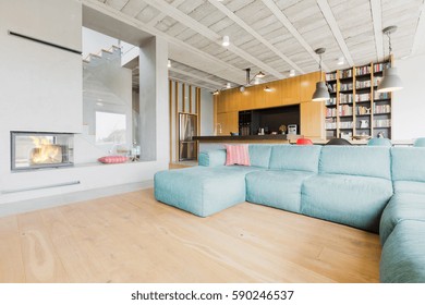 Modern Living Room Kitchen Background Stock Photo 590246537 | Shutterstock