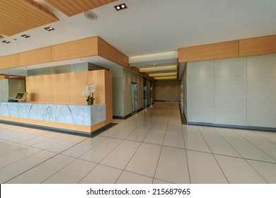 Modern Lobby, Hallway Of The Luxury Hotel, Business Center, Shopping Mall In Vancouver, Canada. Interior Design.