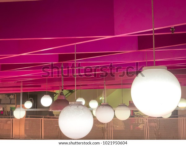 Modern loft style pendant/ ceiling lamp. Light\
and shadow. Interior\
concept.