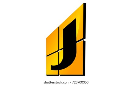 Modern Logo Solution Letter J - Shutterstock ID 725900350