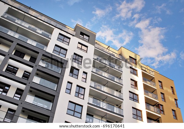 Modern Luxury Apartment Building Stock Photo 696170641 | Shutterstock