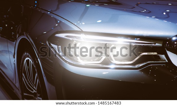 Modern Luxury Car Closeup Banner Background Stock Photo Edit Now