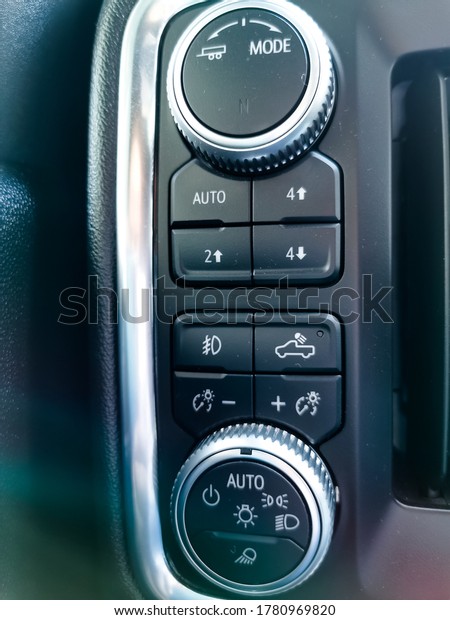 modern luxury car control panel
