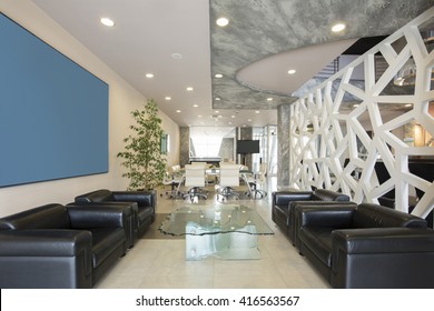 Modern Luxury Hotel Lobby Interior