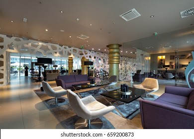 Modern Luxury Hotel Lounge